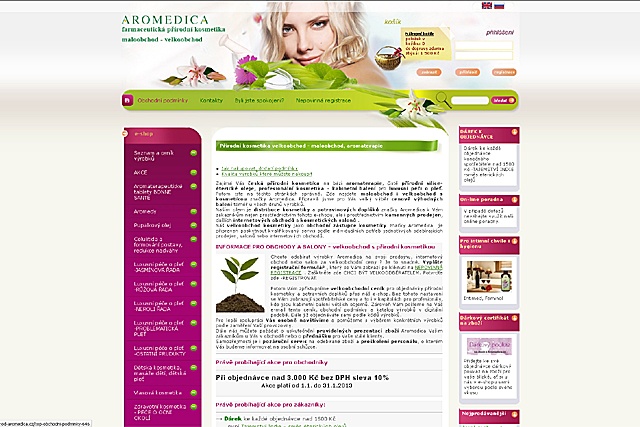 Aromedica - farmaceutická přírodní kosmetika 