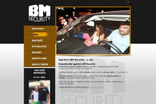 Webová prezentace agentury BM Security 